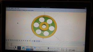 Drawing gear in openscad